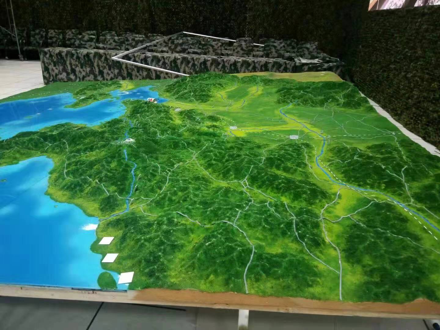 沿海地形沙盘模型